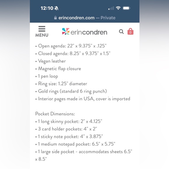Erin Condren Life Planner (Champagne) - Picture 9 of 10
